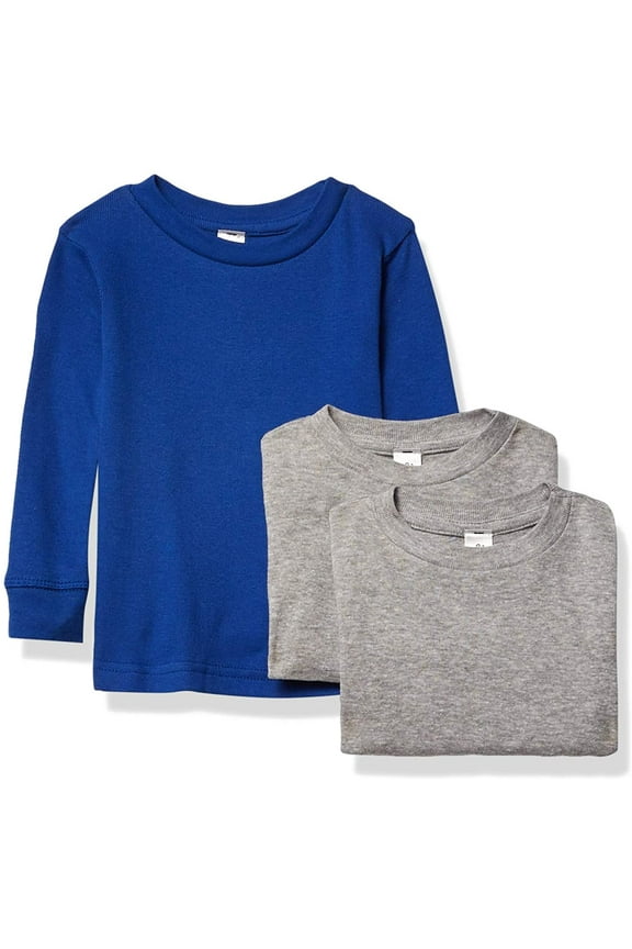 Baby Long Sleeve Round Neck Pajama Top (Pack of 3)