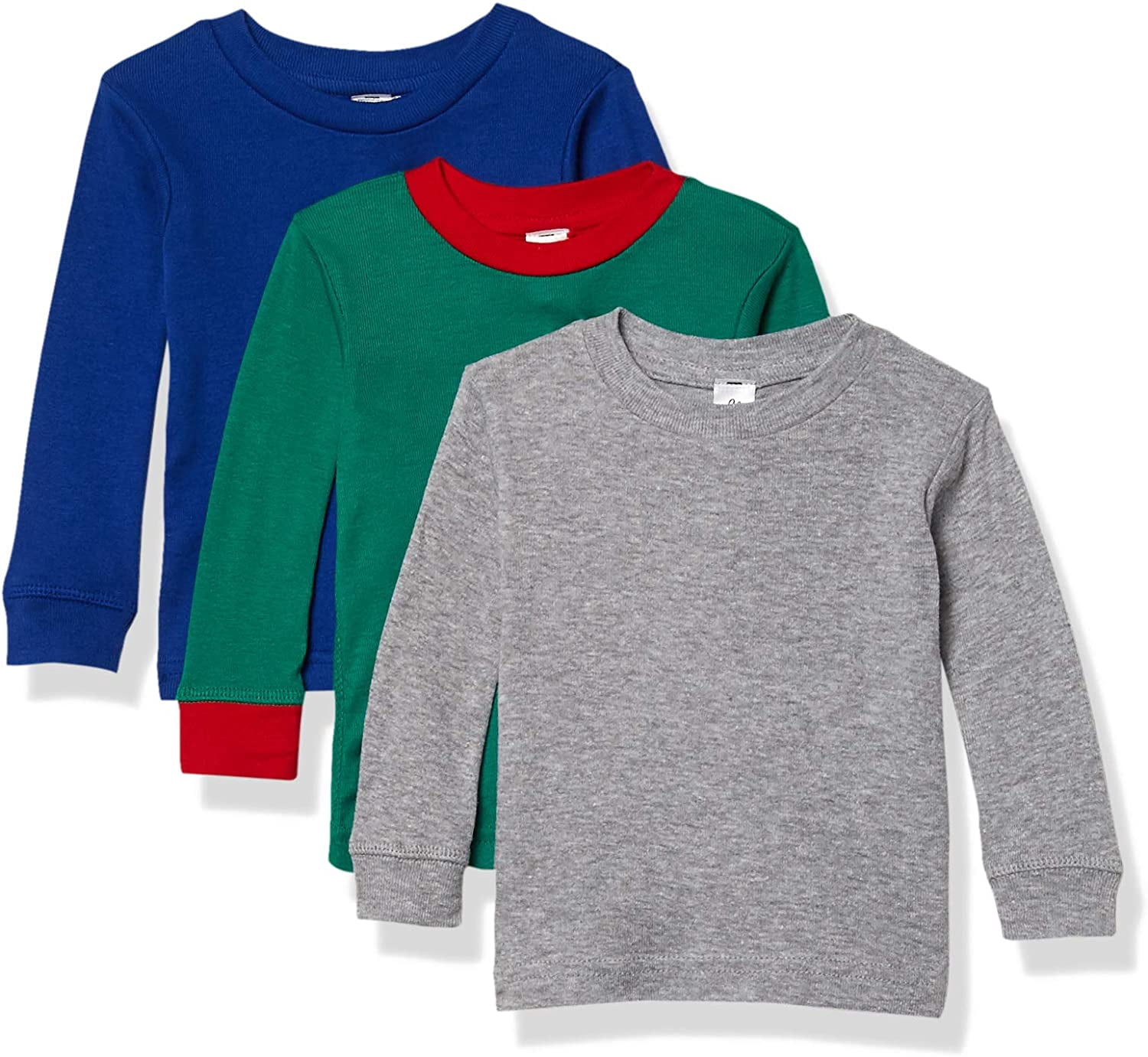 Marky G Apparel Baby Long Sleeve Round Neck Pajama Top (Pack of 3)