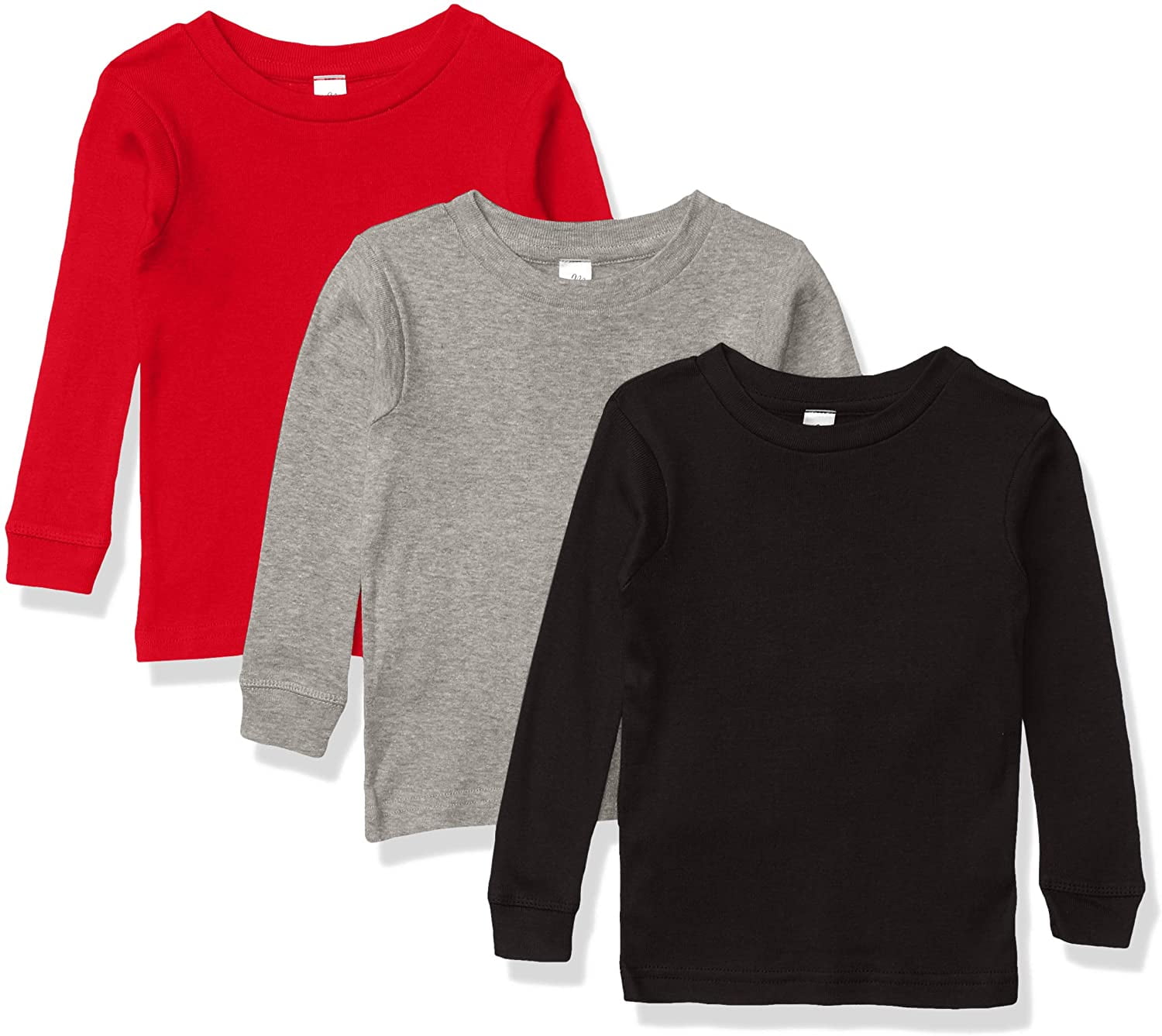 Marky G Apparel Baby Long Sleeve Round Neck Pajama Top (Pack of 3)
