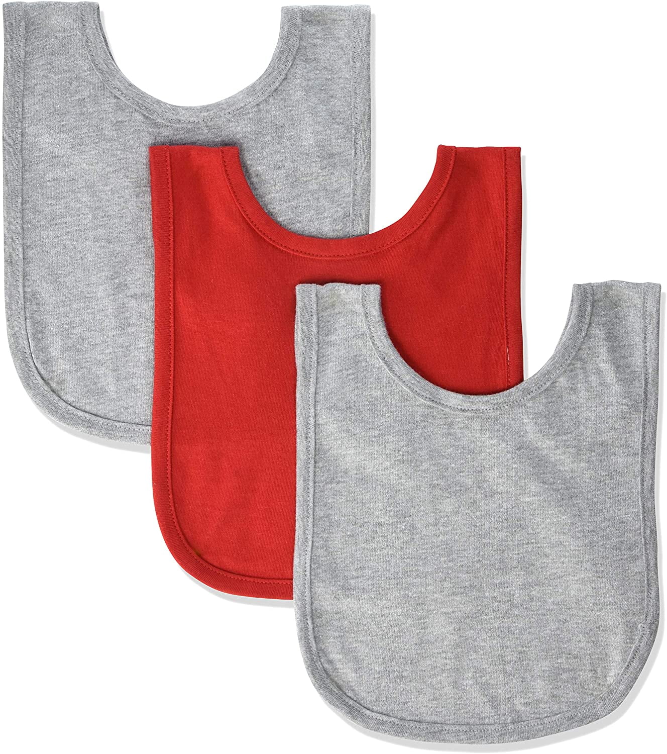 Marky G Apparel Baby Premium Jersey Contrast Trim Bib (Pack of 3)