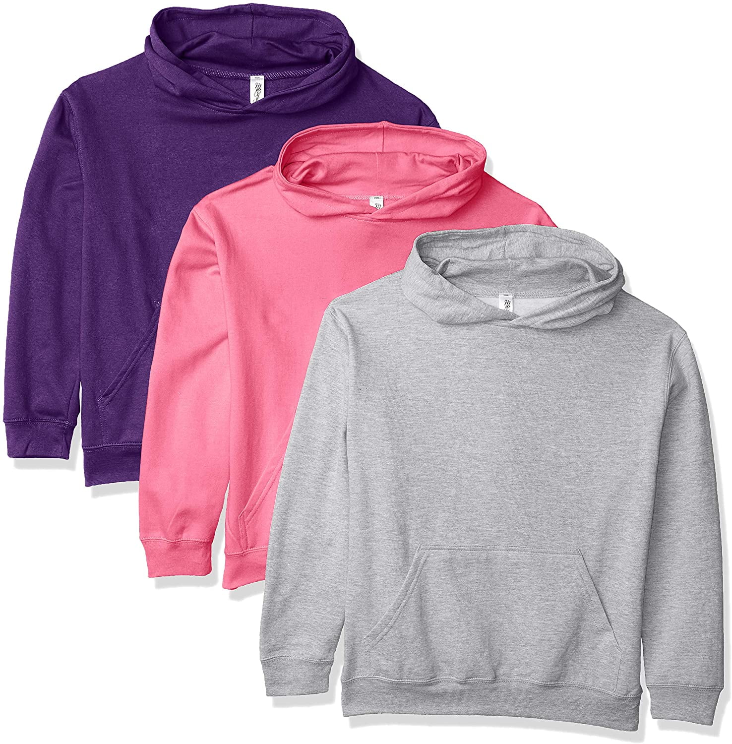 Marky G Apparel Boys' Fleece Long Sleeve Pullover Hoodie (Pack of 3)