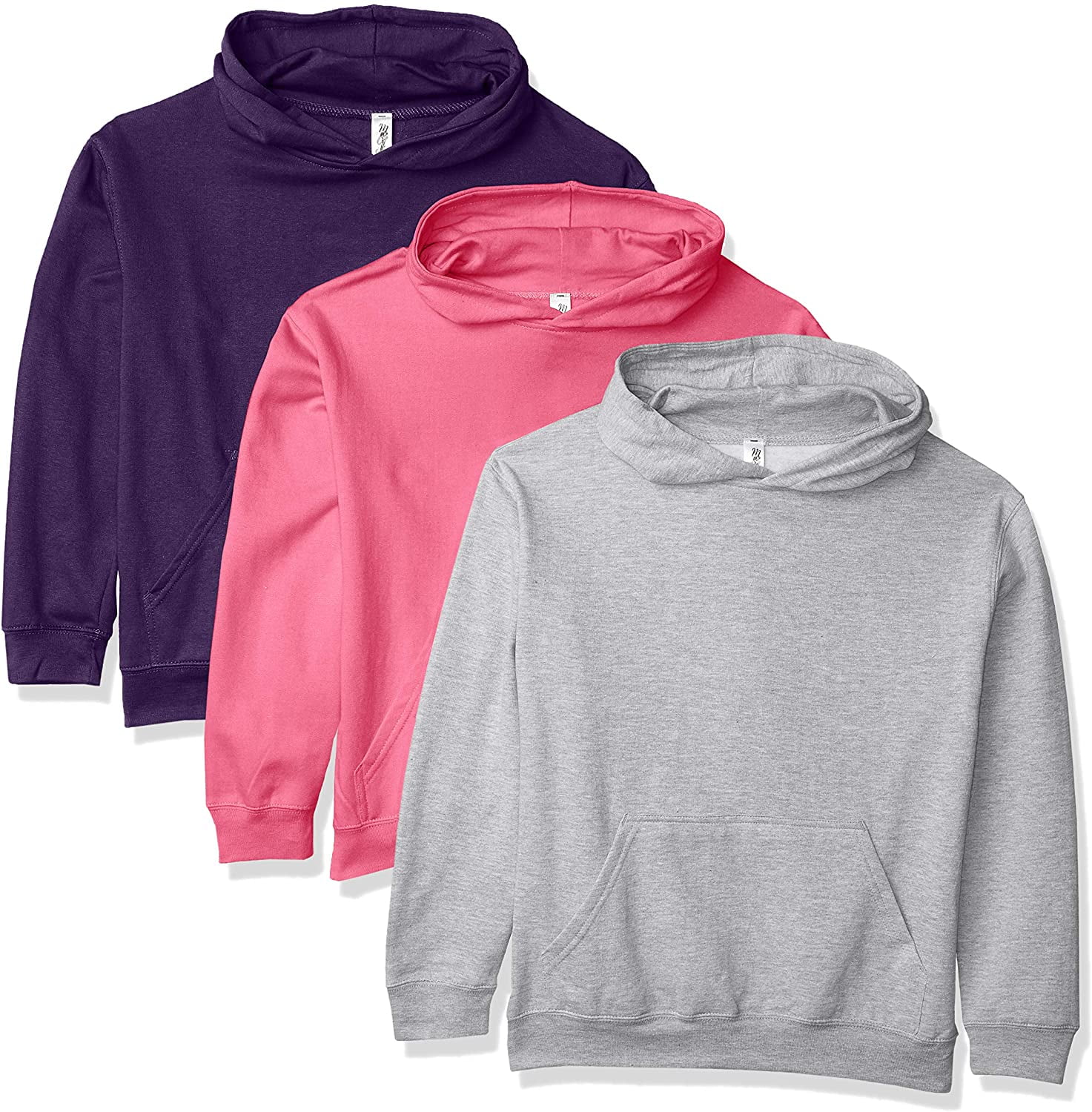 Marky G Apparel Boys' Fleece Long Sleeve Pullover Hoodie (Pack of 3)