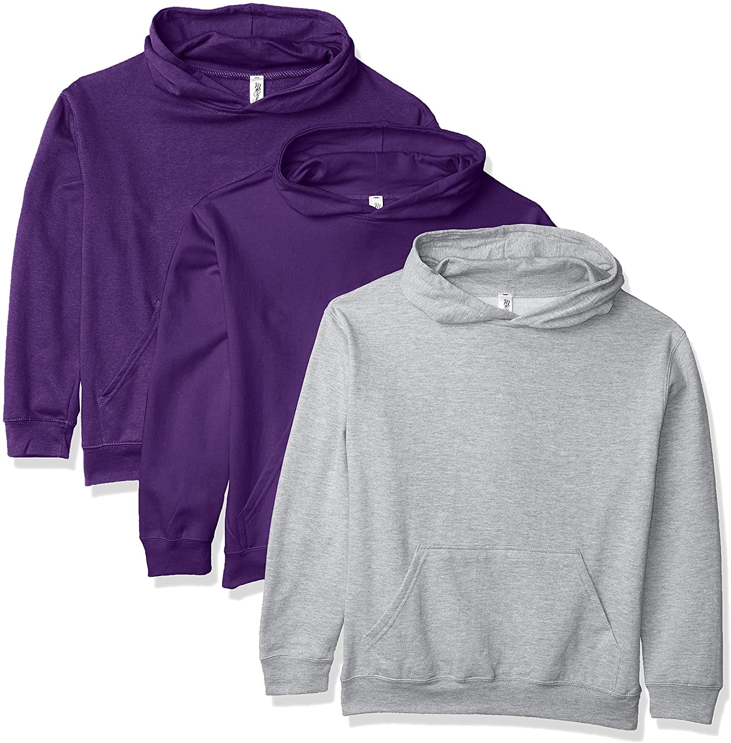 Marky G Apparel Boys' Fleece Long Sleeve Pullover Hoodie (Pack of 3)
