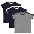 thumbnail image 1 of Marky G Apparel Boys' Soccer Ringer Short-Sleeve T-Shirt (Pack of 3), 1 of 1