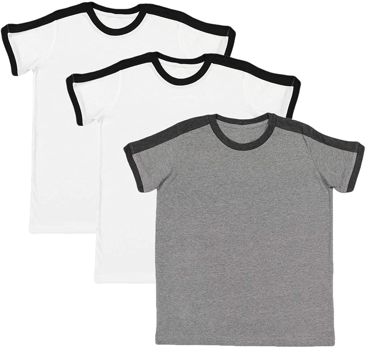 Marky G Apparel Boys' Soccer Ringer Short-Sleeve T-Shirt (Pack of 3)