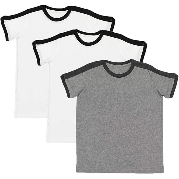 Marky G Apparel Boys' Soccer Ringer Short-Sleeve T-Shirt (Pack of 3)