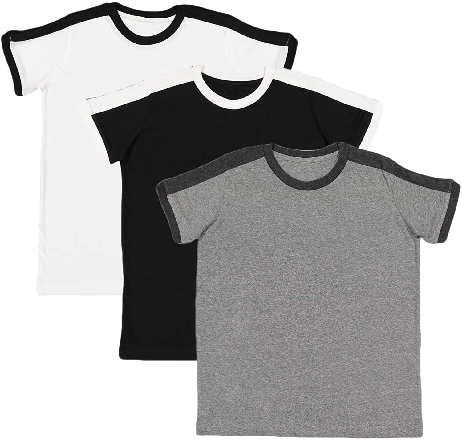 Marky G Apparel Boys' Soccer Ringer Short-Sleeve T-Shirt (Pack of 3)