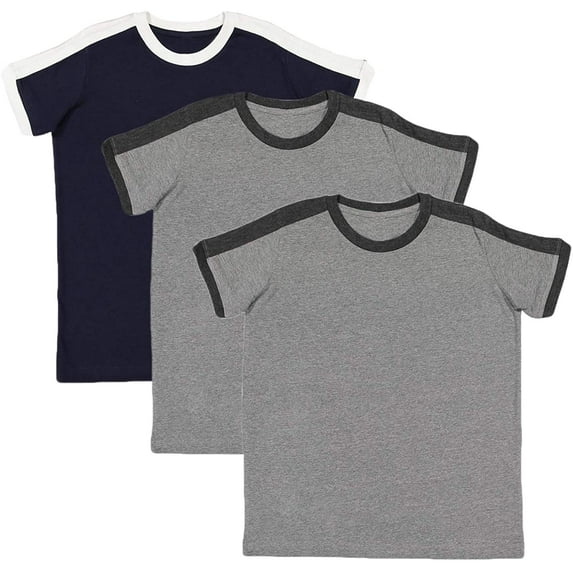 Marky G Apparel Boys' Soccer Ringer Short-Sleeve T-Shirt (Pack of 3)