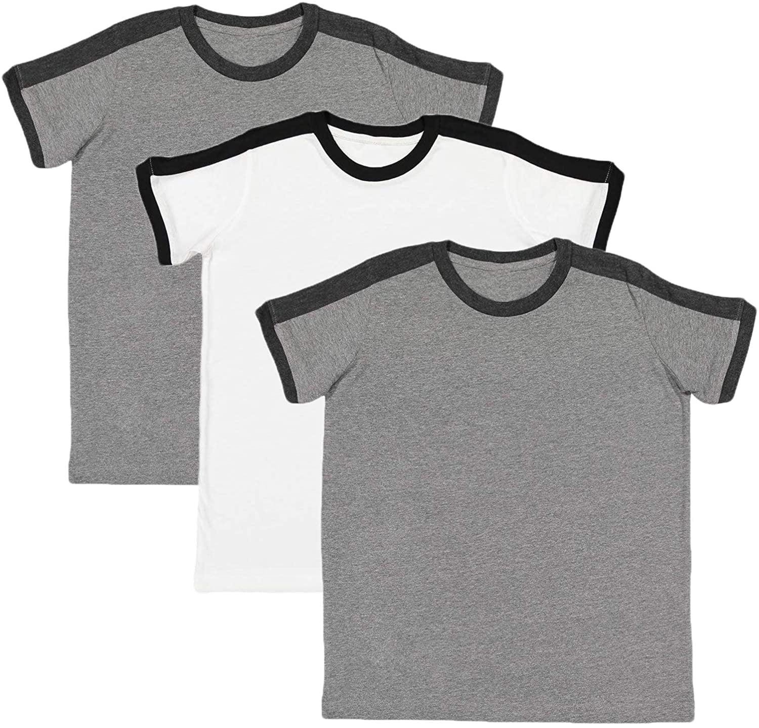 Marky G Apparel Boys' Soccer Ringer Short-Sleeve T-Shirt (Pack of 3)