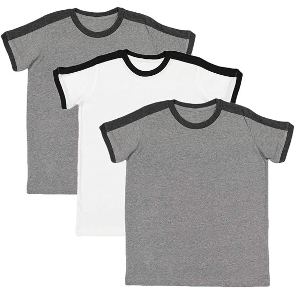 Marky G Apparel Boys' Soccer Ringer Short-Sleeve T-Shirt (Pack of 3)