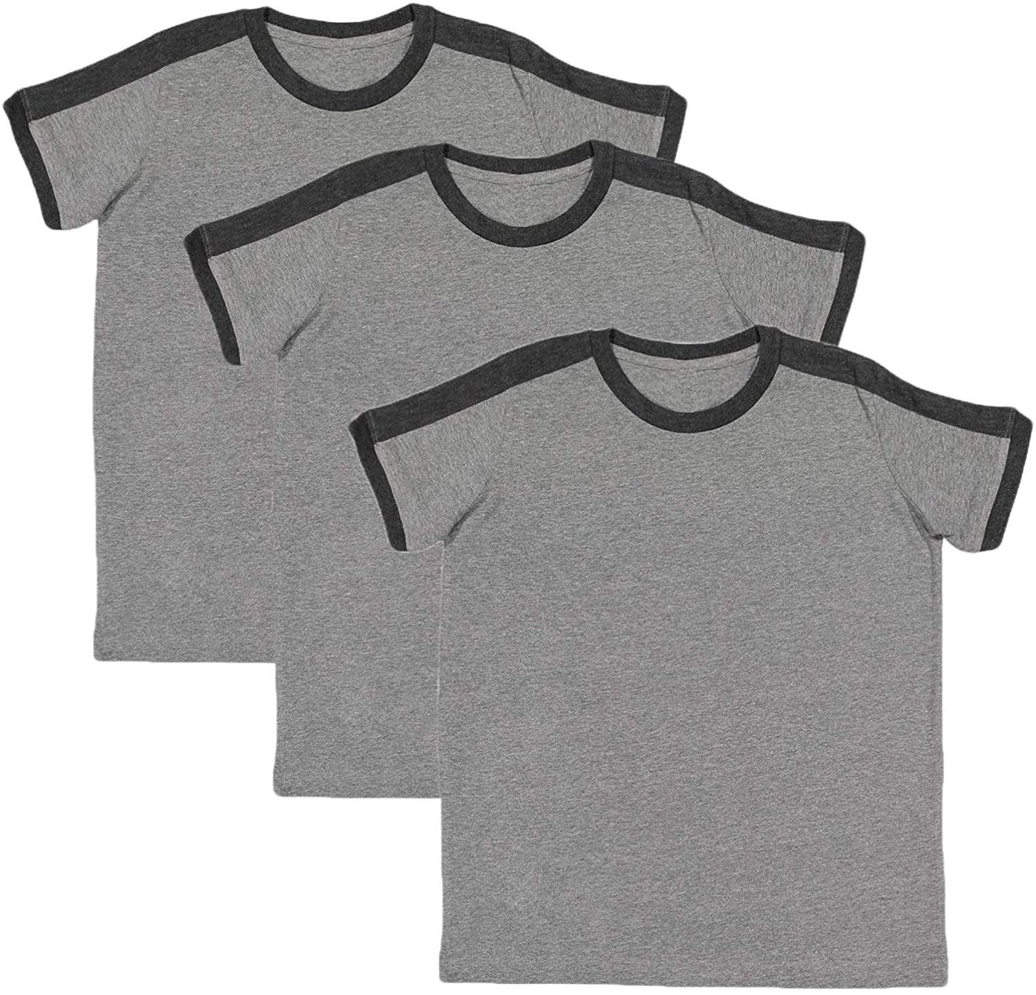 Marky G Apparel Boys' Soccer Ringer Short-Sleeve T-Shirt (Pack of 3)
