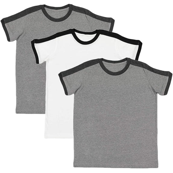 Marky G Apparel Boys' Soccer Ringer Short-Sleeve T-Shirt (Pack of 3)