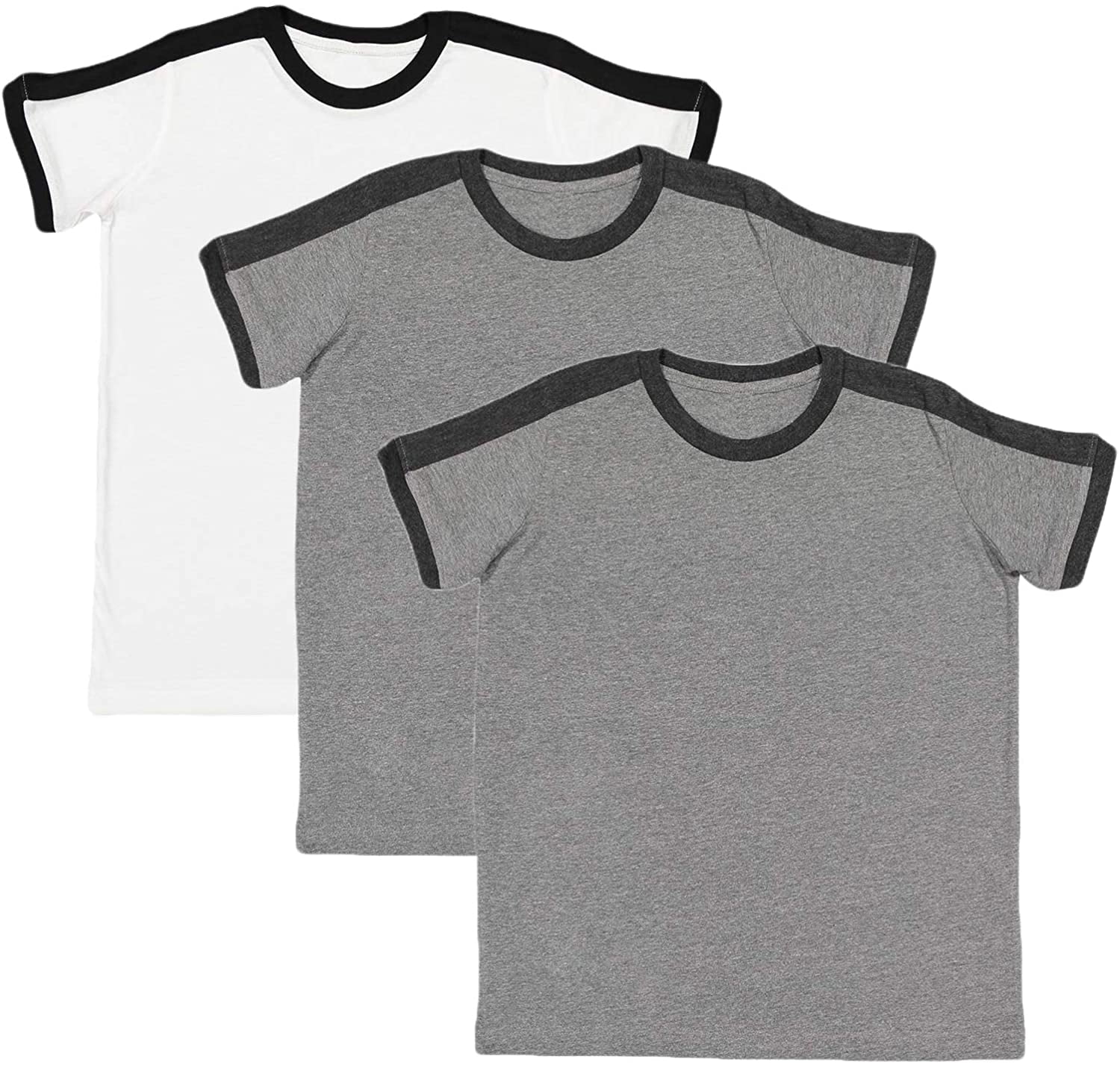 Marky G Apparel Boys' Soccer Ringer Short-Sleeve T-Shirt (Pack of 3)