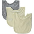 thumbnail image 1 of Marky G Apparel Cotton Contrast Trim Feeding Baby Bibs, 3pk Unisex, 1 of 1