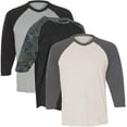 thumbnail image 1 of Marky G Apparel Girls' Baseball 3/4 Sleeve T-Shirt (Pack of 3), 1 of 1