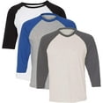 thumbnail image 1 of Marky G Apparel Girls' Baseball 3/4 Sleeve T-Shirt (Pack of 3), 1 of 1