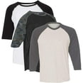 thumbnail image 1 of Marky G Apparel Girls' Baseball 3/4 Sleeve T-Shirt (Pack of 3), 1 of 1