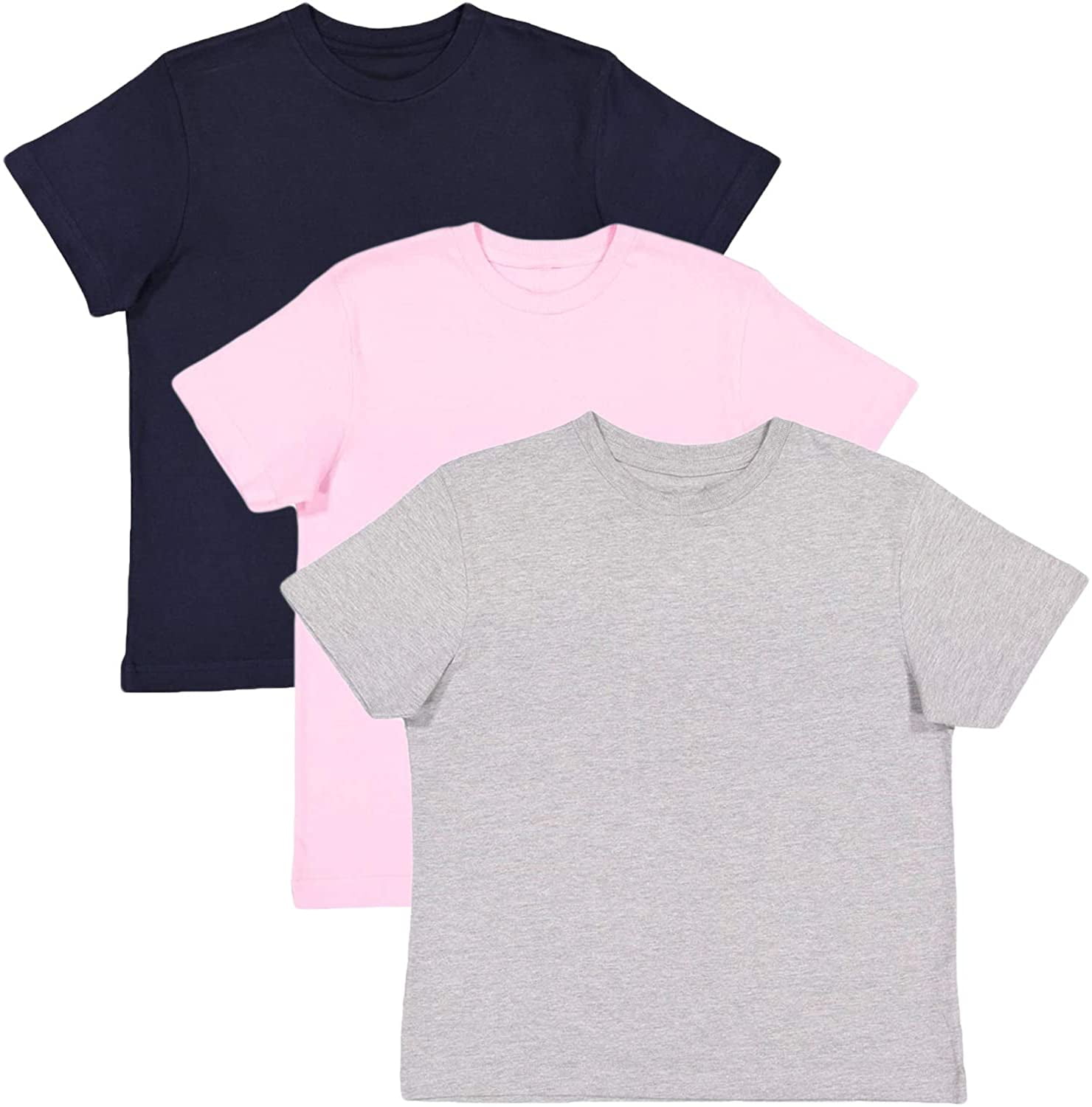 Marky G Apparel Girls' Premium Jersey Short-Sleeve T-Shirt (Pack of 3 ...