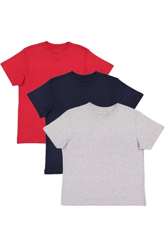 Girls' Premium Jersey Short-Sleeve T-Shirt (Pack of 3)