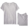 thumbnail image 1 of Marky G Apparel Women's Fine Jersey V-Neck Longer Length T-Shirt (Pack of 3), 1 of 1