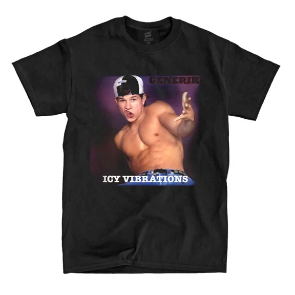 Marky Mark - Icy Vibrations - Black Shirt - Ships Fast! High Quality!