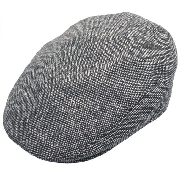 Marl Tweed Wool Blend Ivy Cap - S - Black