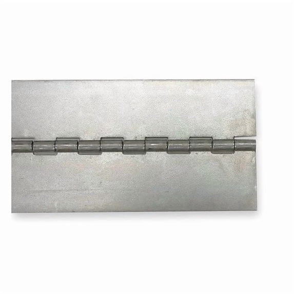 Piano Hinge, Aluminum Alloy, Full Surface Mounting, 1 1/2 in Leaf W x 24 in Leaf H, Aluminum Alloy