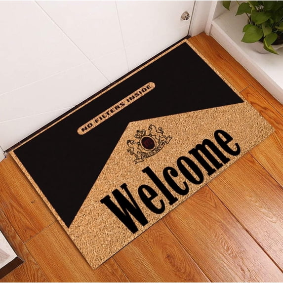 Marlboro Welcome Doormat - Vintage MarlboroDoormat - WelcomeDoormat Unique Doormat MalboroMat Coconut Shell Doormat Funny Door Mat Cute Doormat Bathroom Doormat Shoe Mat Porch 16x24 In