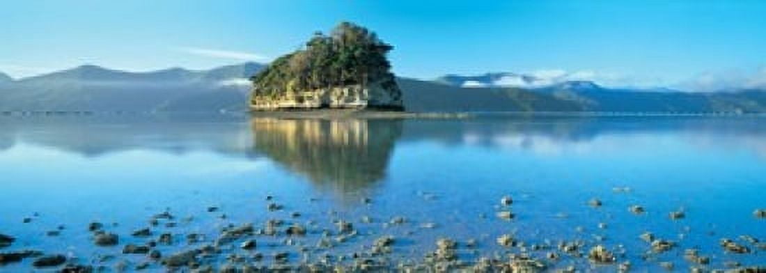 Marlborough Sound New Zealand Canvas Art - Panoramic Images (18 x 7)