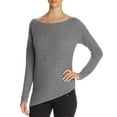 thumbnail image 1 of Marled Women's Asymmetric Hem Sweaters, Gray, X-Large, 1 of 5