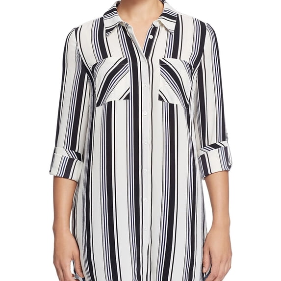 Marled Womens High Low Button Down Blouse, Multicoloured, Medium