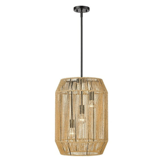 Golden Lighting Marlee 3-light Pendant in Matte Black