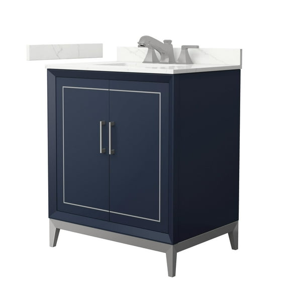 Wyndham Collection Wch515130s-Qtz-Us3mxx Marlena 30" Free Standing Single Basin Vanity Set