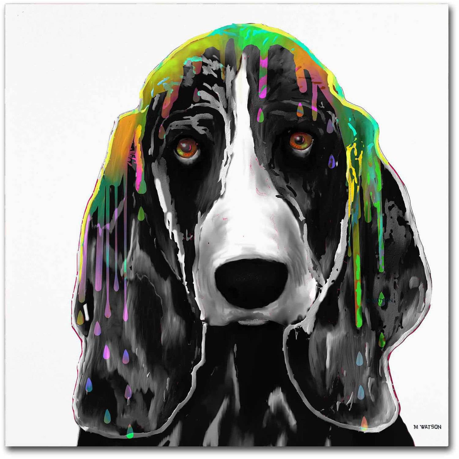 Marlene Watson "Basset Hound" Canvas Art