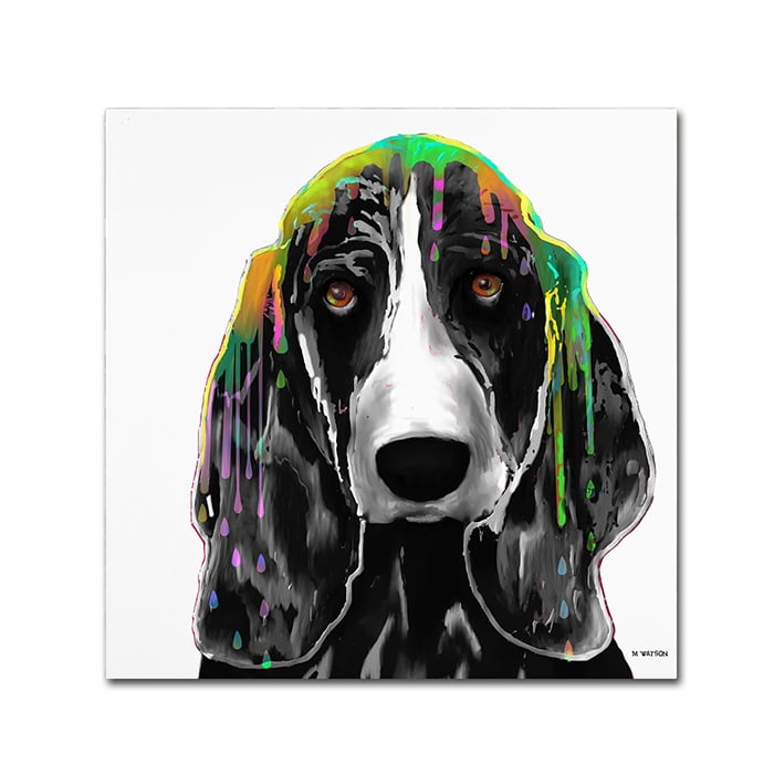 Marlene Watson "Basset Hound" Canvas Art