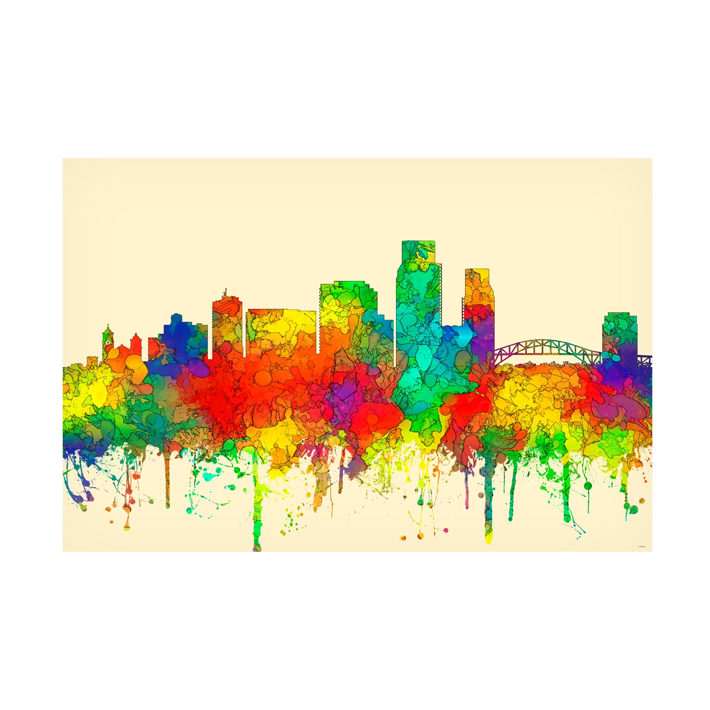 Marlene Watson 'Corpus Christi Texas SG' Canvas Art