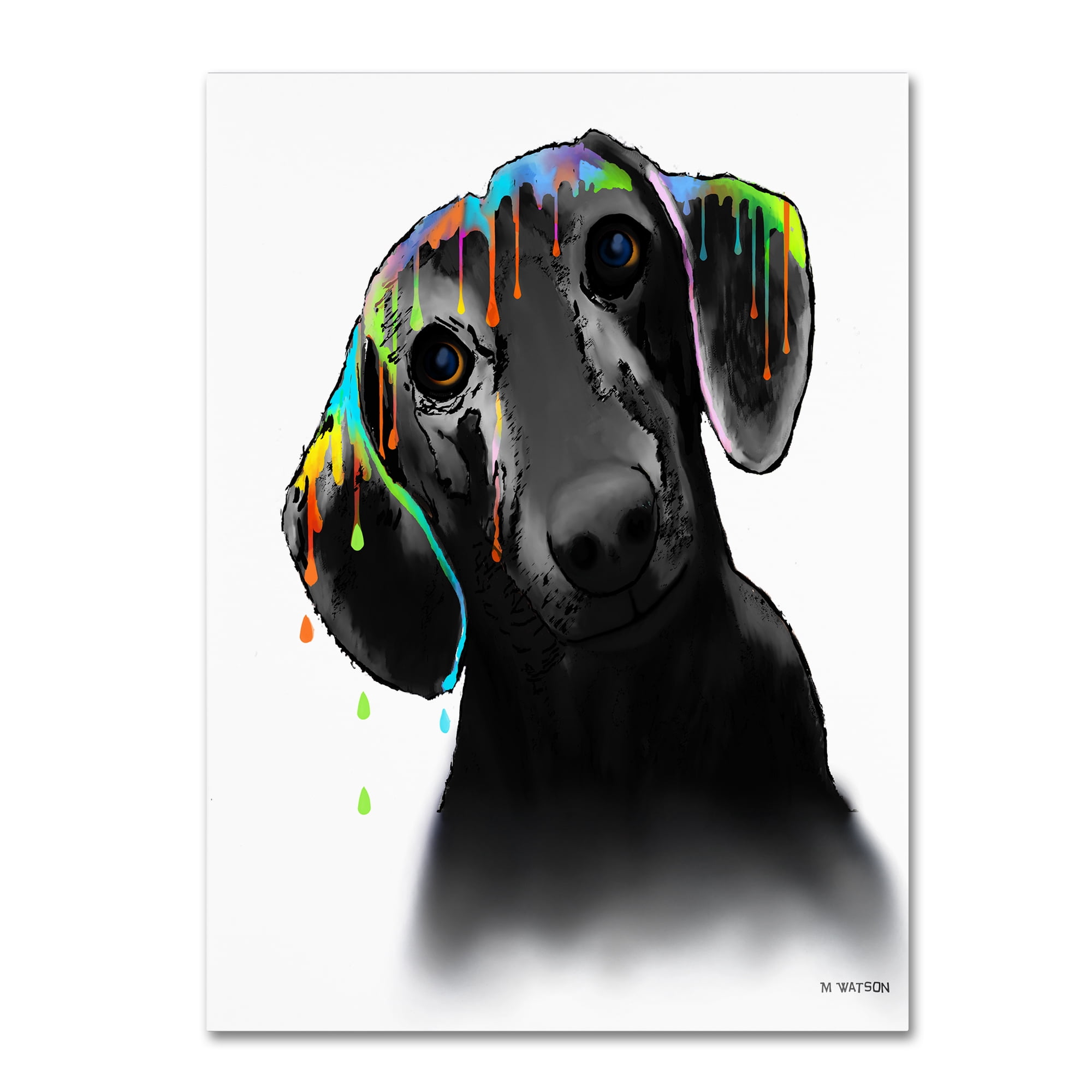Marlene Watson "Dachshund" Canvas Art