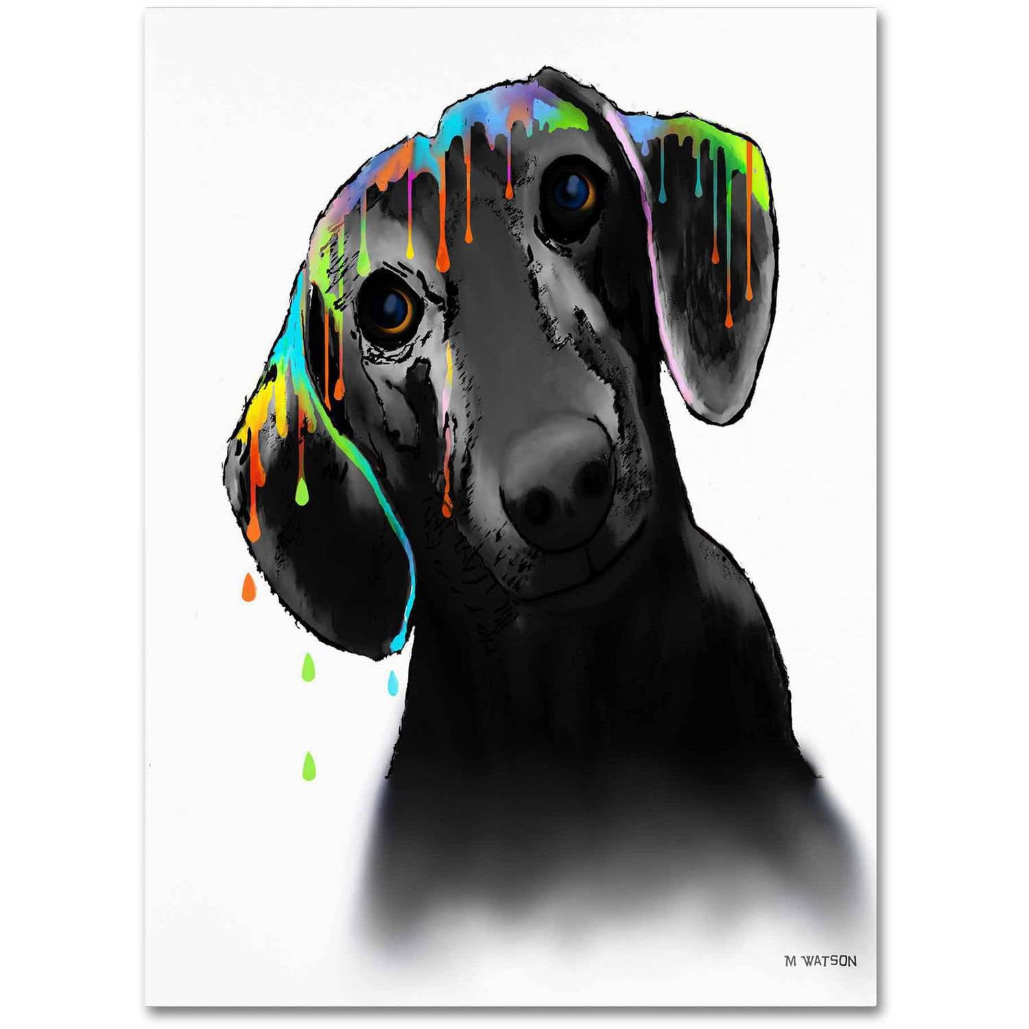 Marlene Watson "Dachshund" Canvas Art