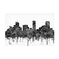 thumbnail image 1 of Marlene Watson 'Denver Colorado Skyline Cartoon B and W' Canvas Art, 1 of 3
