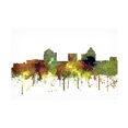 thumbnail image 1 of Marlene Watson 'Greensboro North Carolina Skyline Sg Safari Buff' Canvas Art, 1 of 3