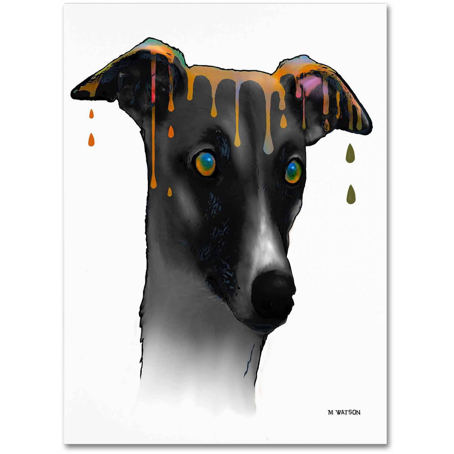 Marlene Watson "Greyhound" Canvas Art