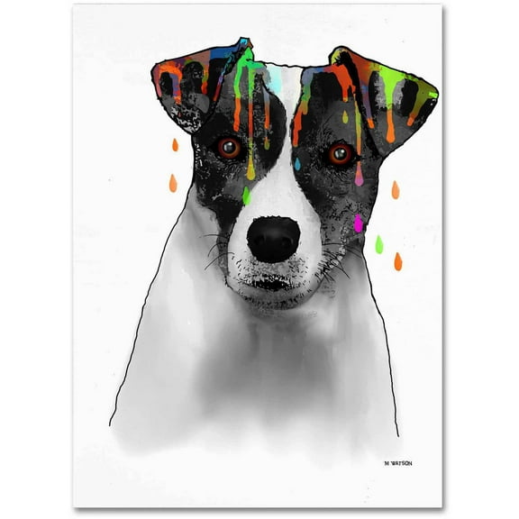 Marlene Watson "Jack Russel Terrier" Canvas Art