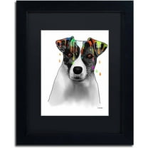 Marlene Watson "Jack Russel Terrier" Matted Framed Art