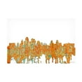 thumbnail image 1 of Marlene Watson 'Kansas City Missouri Skyline Rust 1' Canvas Art, 1 of 3