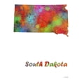 thumbnail image 1 of Marlene Watson 'South Dakota State Map 1' Canvas Art, 1 of 3