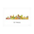 thumbnail image 1 of Marlene Watson 'St Paul Minnesota Skyline' Canvas Art, 1 of 3