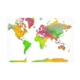 thumbnail image 1 of Marlene Watson 'World Map 10' Canvas Art, 1 of 3