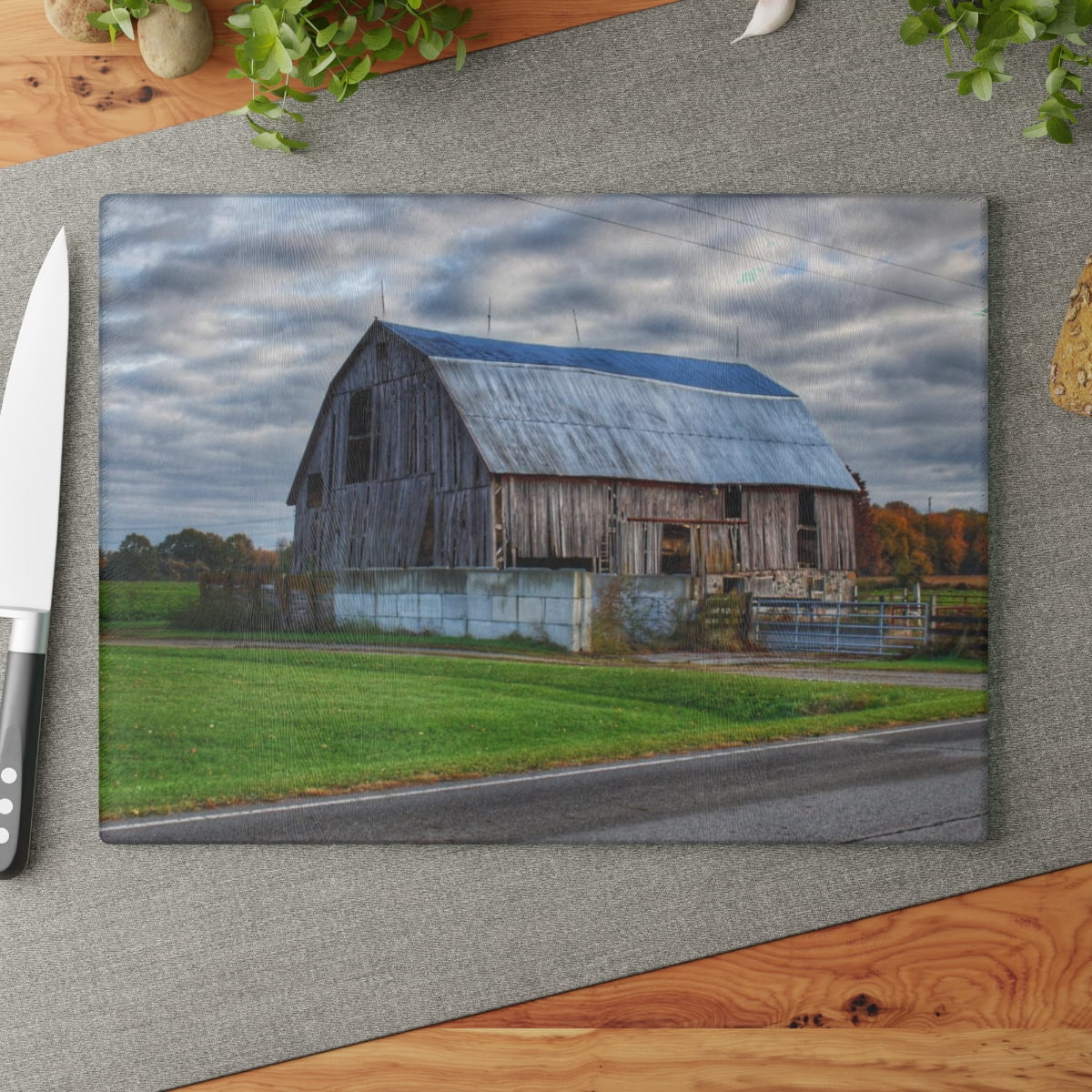 Marlette Road Hay Barn Barn Boutique Modern Farmhouse Tempered Glass