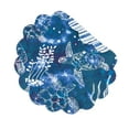 thumbnail image 1 of Marley Cove Blue Sea Turtles Quilted Scalloped Placemats, Set of 6, 17", 1 of 4