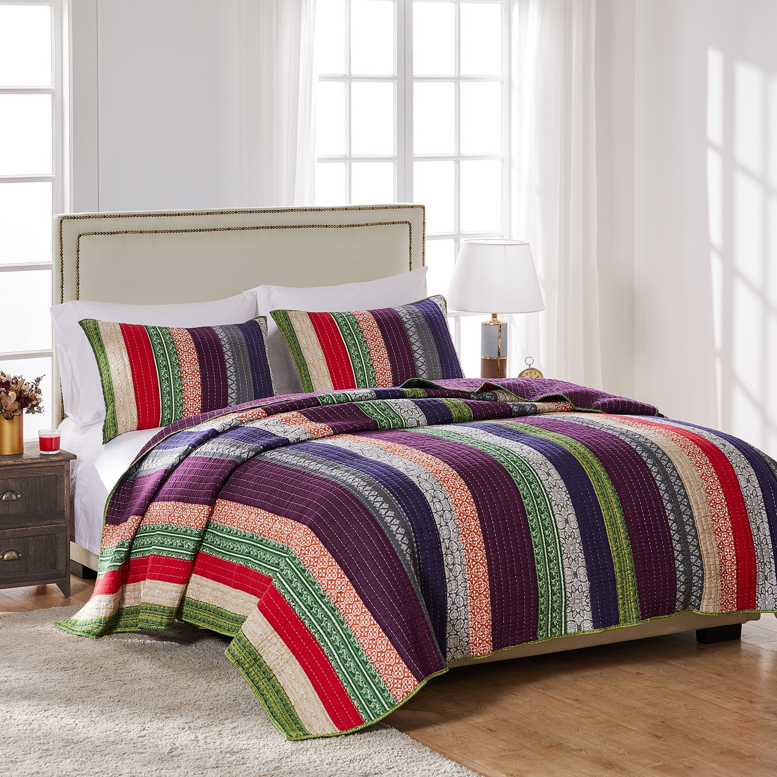 Marley Quilt Set by Greenland Home Fashions - Walmart.com